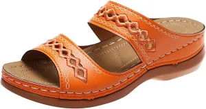 Flat Sandals for Women Casual Summer Comfortable Flat Sandals Women's Slide Sandal Shower Flip Flops Women