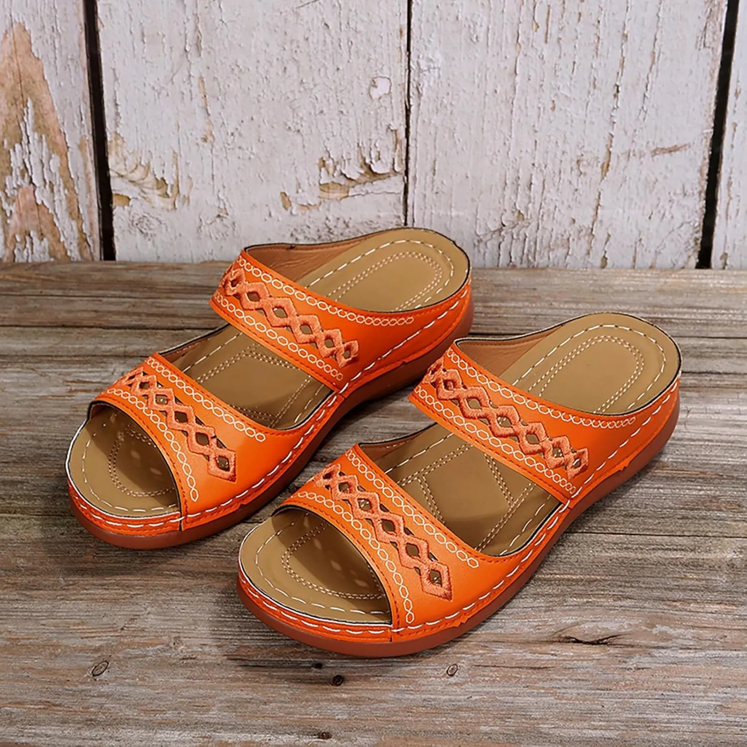 Flat Sandals for Women Casual Summer Comfortable Flat Sandals Women's Slide Sandal Shower Flip Flops Women