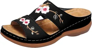 Flat Sandals for Women Slip on Casual Sandal Comfort Walking Womens Lightweight Flat Shoes
