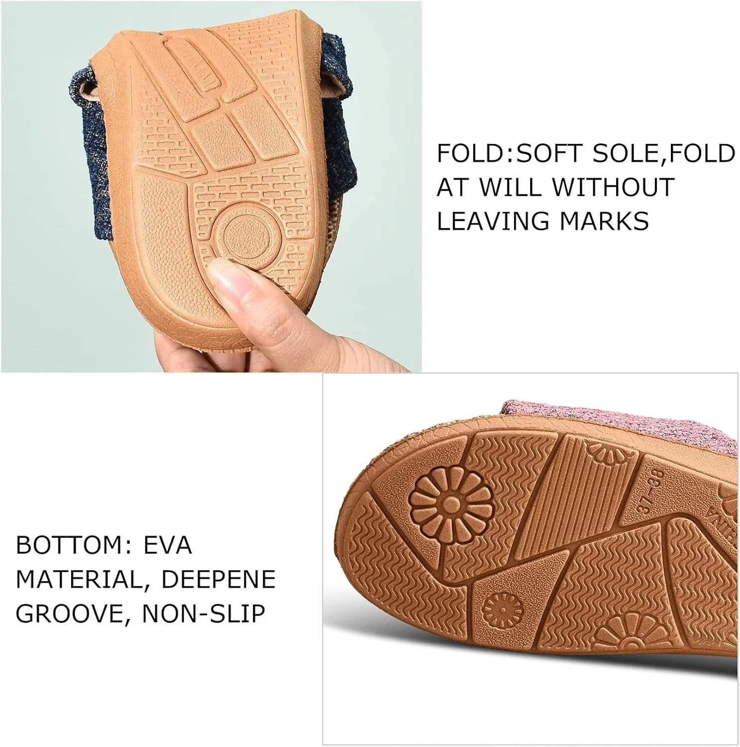 Flax Tatami Slippers No Slip Indoor Slippers Open Toe