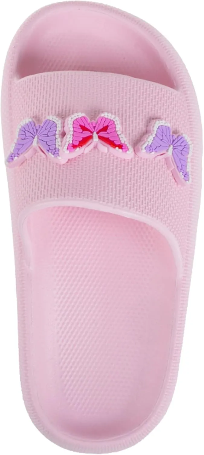 Foamwalk Girls' Slide Sandals ?C Kids Platform Slippers, Comfy Slipper Slide Sandals for Girls (Little Kid/Big Kid)