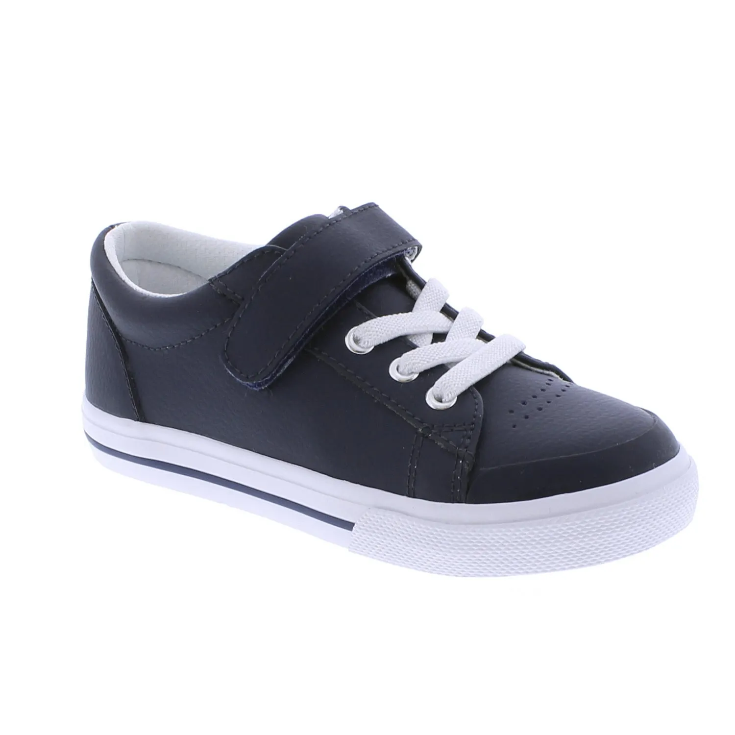 Footmates Reese | Navy Leather Sneakers