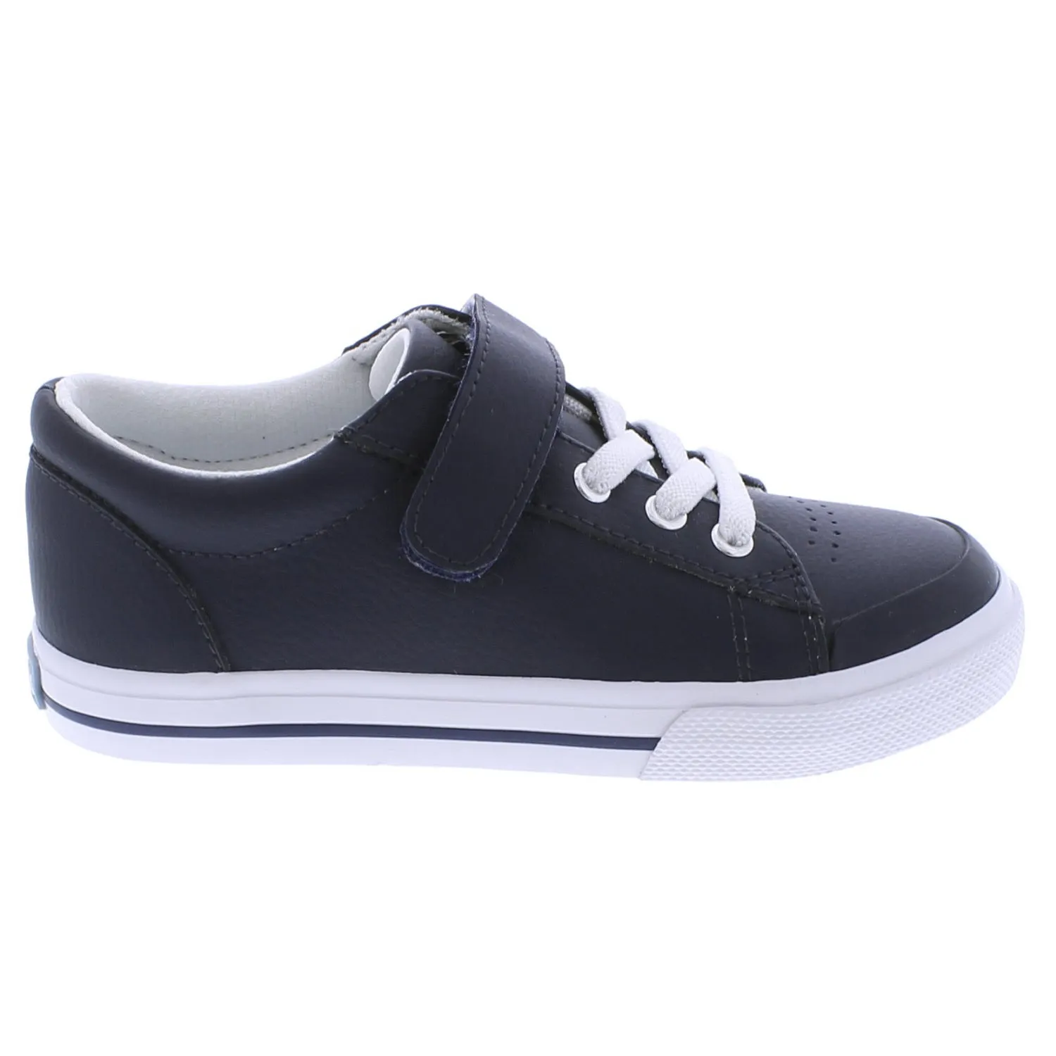 Footmates Reese | Navy Leather Sneakers