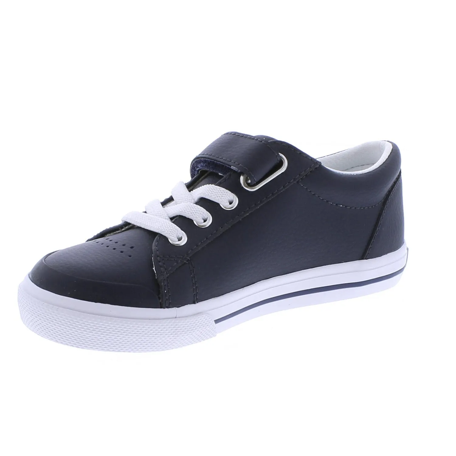 Footmates Reese | Navy Leather Sneakers