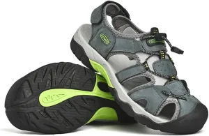 GEXECEUSS Men's Sport Sandals Lightweight Water Shoes Closed Toe Fisherman Sandals Walking Casual Leather Athletic Shoes for Summer Outdoor Beach Wading Boat