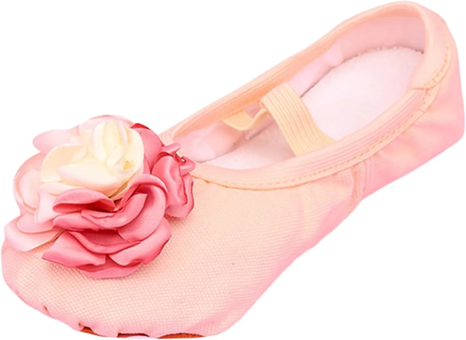 Girls Ballet Shoes Elegant Cute Floral Dance Slippers Toddler Kids Trendy Indoor Yoga Dancing Performance Shoes
