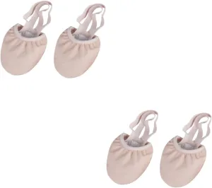 GLEAVI 2 Pairs Lyric Shoe Half Jazz Shoes Flats for Women Yoga Shoes Dancing Ballet Slippers Women Shoes Flats Womens Shoes Ballet Shoes Dance Shoes Cat Claw Shoes Set of