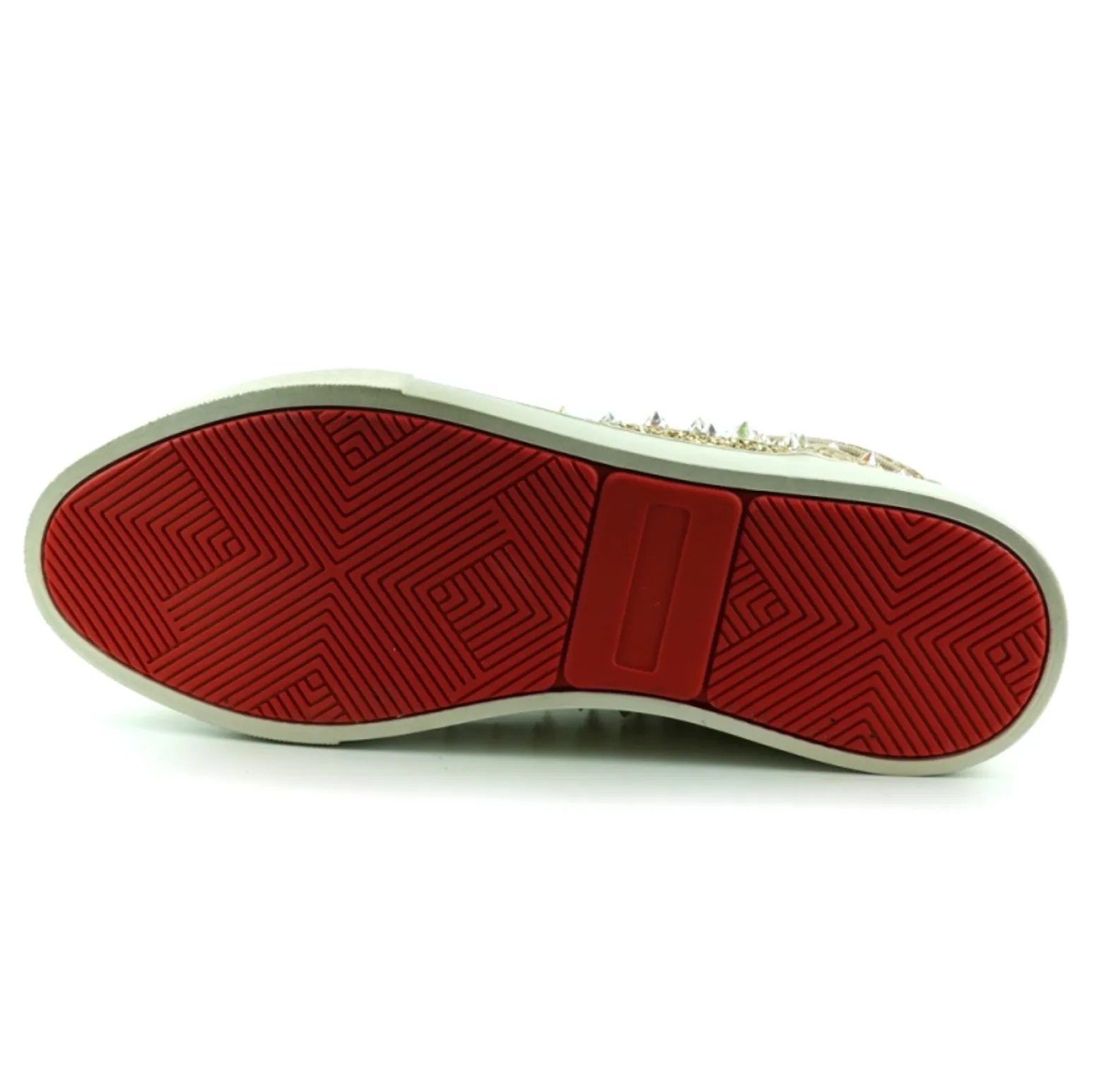 Gold Glitter Diamond Spikes Encore by Fiesso
