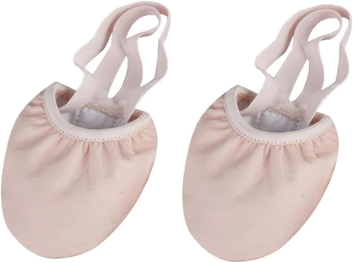 Half Sole Dance Shoes Ballet Toe Shoes Elastic Band Comfortable for Yoga Folk Dance Ballroom Jazz Toe Protection Breathable Size 36