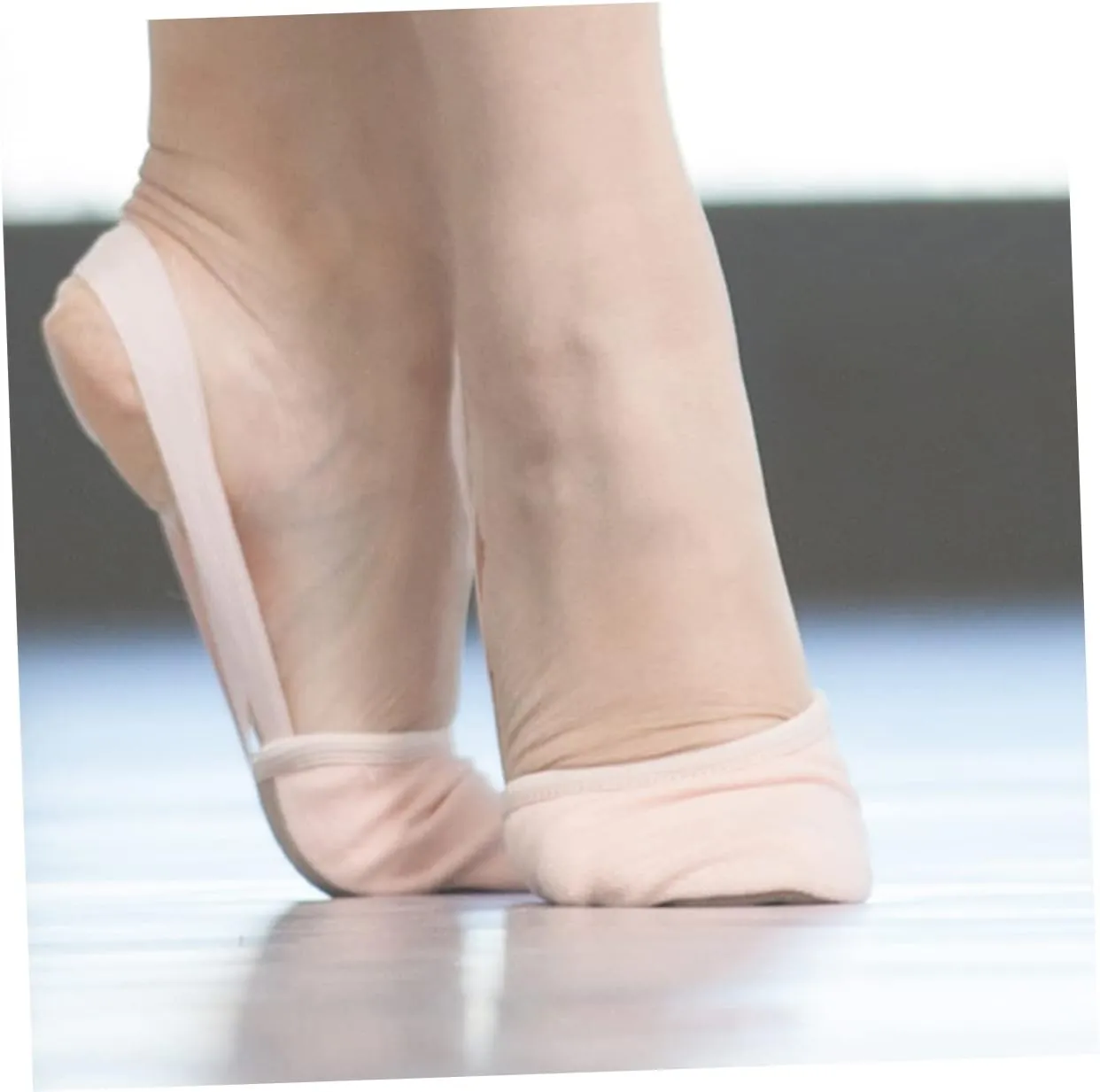 Half Sole Dance Shoes Ballet Toe Shoes Elastic Band Comfortable for Yoga Folk Dance Ballroom Jazz Toe Protection Breathable Size 36