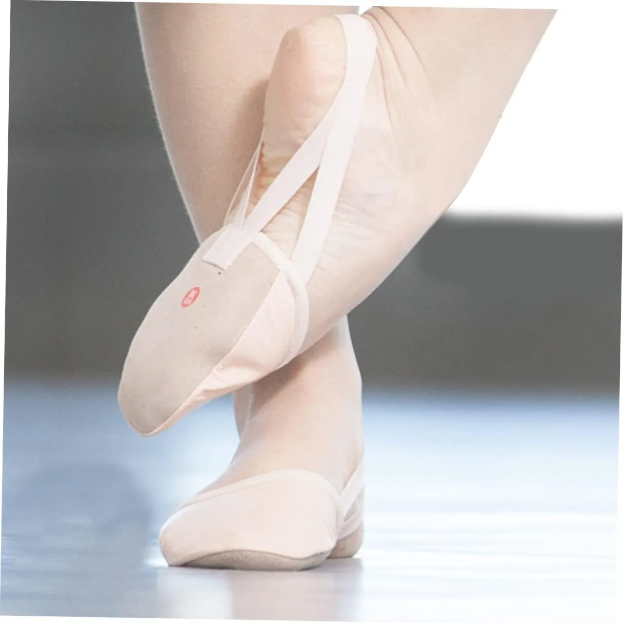 Half Sole Dance Shoes Ballet Toe Shoes Elastic Band Comfortable for Yoga Folk Dance Ballroom Jazz Toe Protection Breathable Size 36