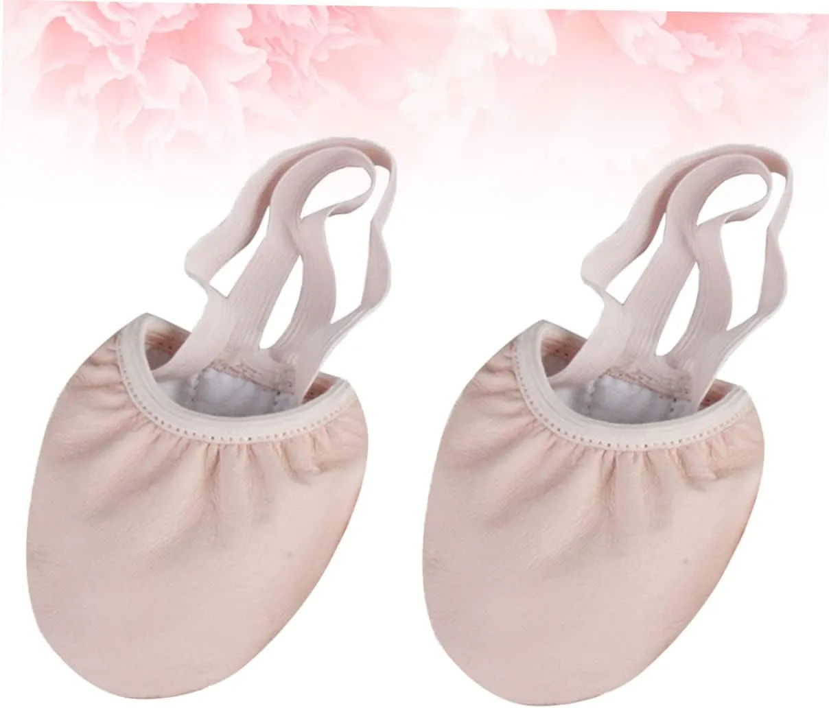 Half Sole Dance Shoes Ballet Toe Shoes Elastic Band Comfortable for Yoga Folk Dance Ballroom Jazz Toe Protection Breathable Size 36