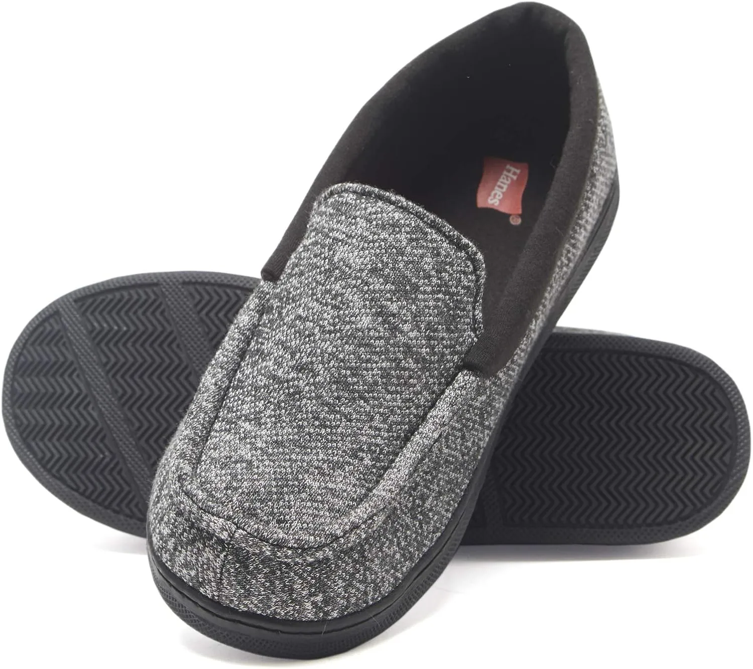 Hanes Boys' Comfortsoft Knit Venetian Indoor/Outdoor Moccasin Slipper