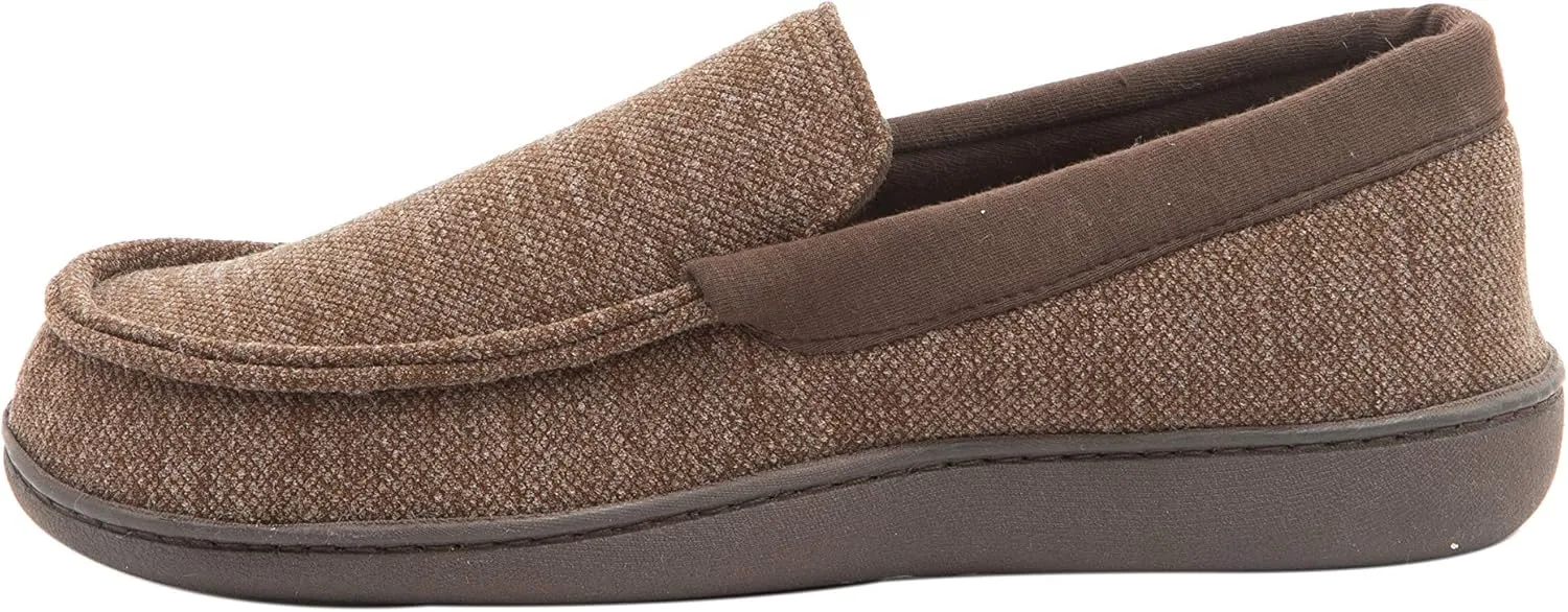 Hanes Boys' Comfortsoft Knit Venetian Indoor/Outdoor Moccasin Slipper