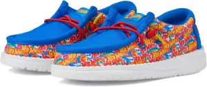 Hey Dude Kids Mens Wally Hot Wheels Blue/Multi 5 Medium