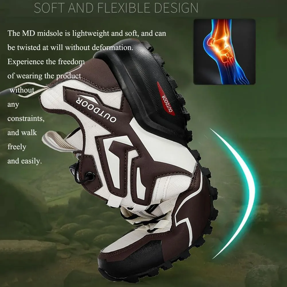 Hike Balance Shoes Men, Orthopedic Shoes, Hiking Shoe for Outdoor, Breathable Non-Slip Wide Toe Box Climbing Boots