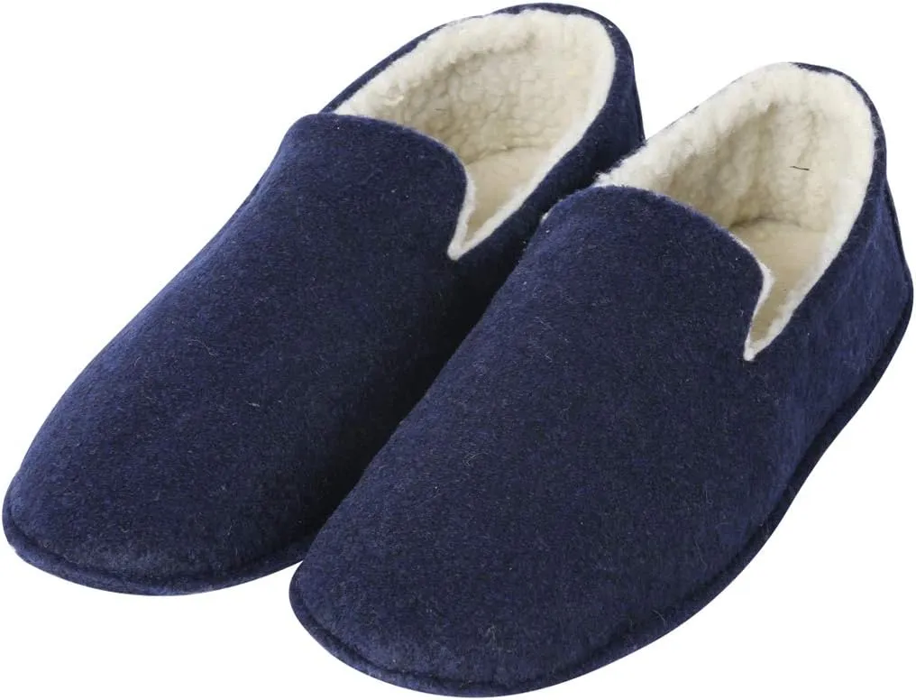 Home Slipper Men's Slippers Casual Fleece Moccasin Slippers Indoor Anti-Slip House Shoes