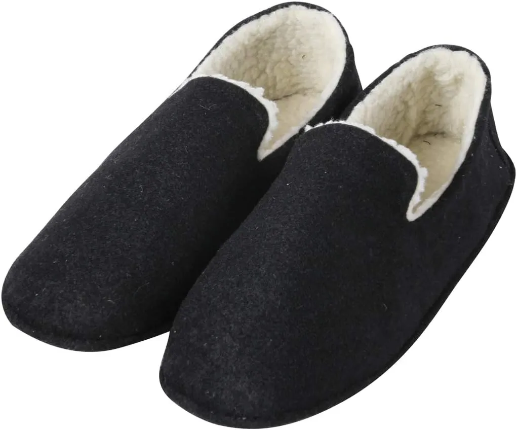 Home Slipper Men's Slippers Casual Fleece Moccasin Slippers Indoor Anti-Slip House Shoes