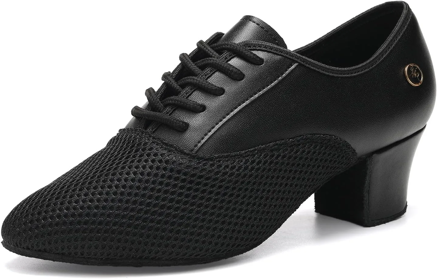 HROYL Women Ballroom Dance Shoes Lace-up Latin Salsa Rhythm Modern Teaching Practice Performance Dancing Shoes