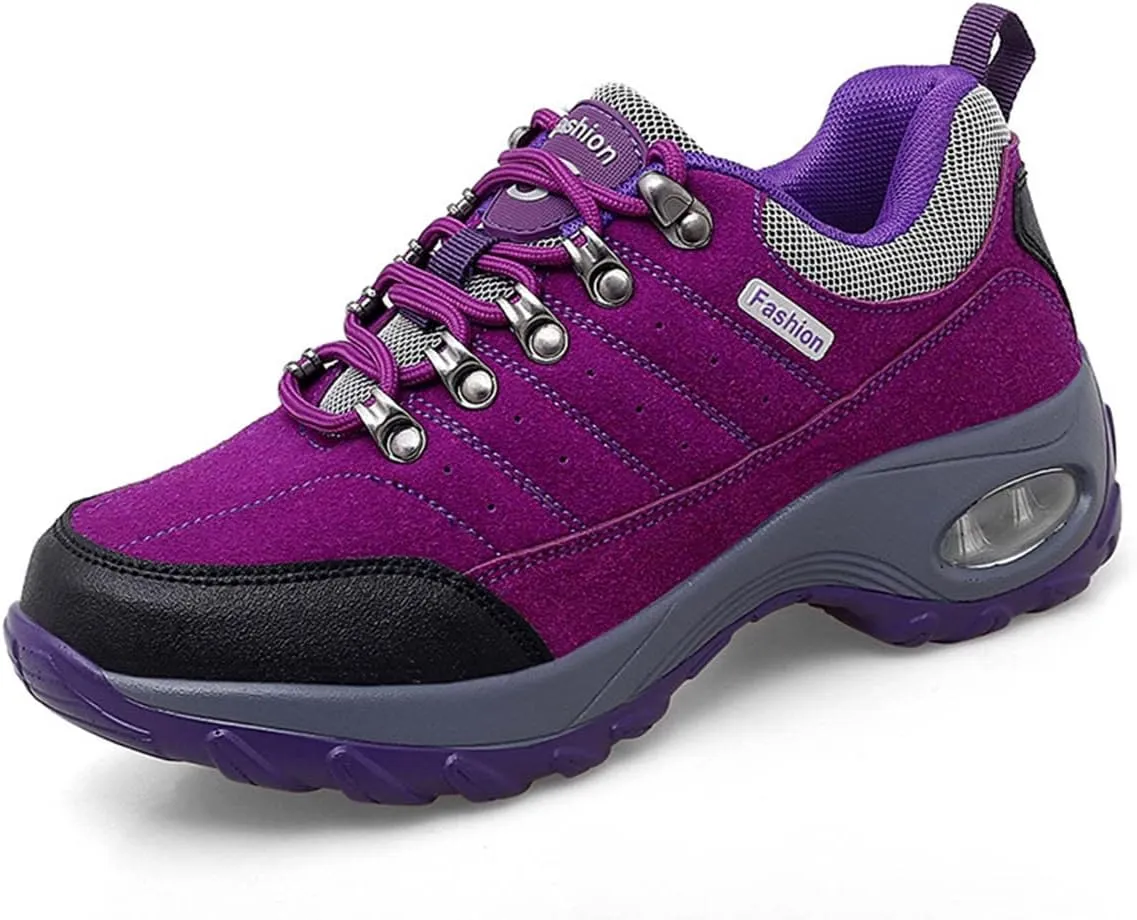 JOEupin Women's Hiking Shoes with Non-Slip Breathable Lightweight Low Top for Outdoor Trailing Trekking Walking Climbing Travel