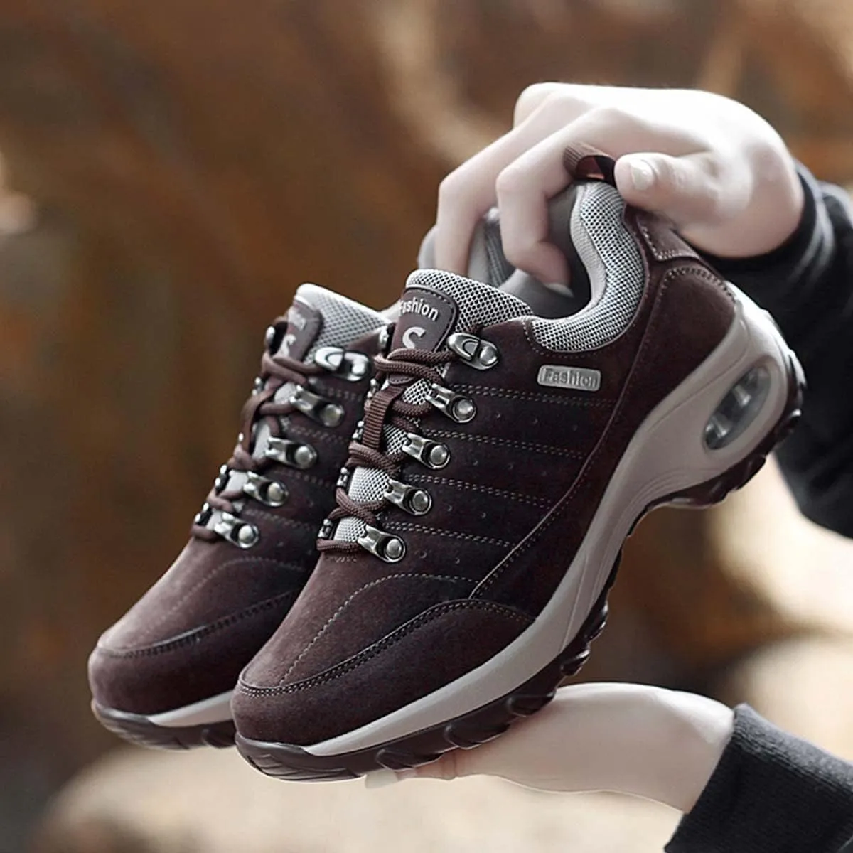 JOEupin Women's Hiking Shoes with Non-Slip Breathable Lightweight Low Top for Outdoor Trailing Trekking Walking Climbing Travel