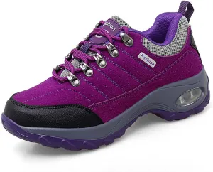 JOEupin Women's Hiking Shoes with Non-Slip Breathable Lightweight Low Top for Outdoor Trailing Trekking Walking Climbing Travel