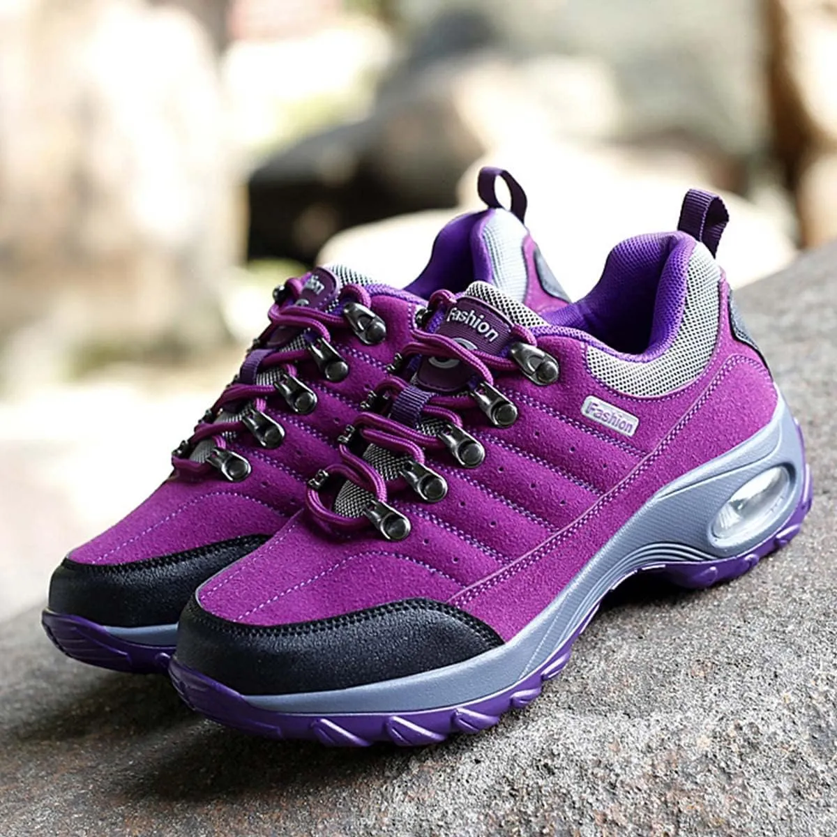 JOEupin Women's Hiking Shoes with Non-Slip Breathable Lightweight Low Top for Outdoor Trailing Trekking Walking Climbing Travel