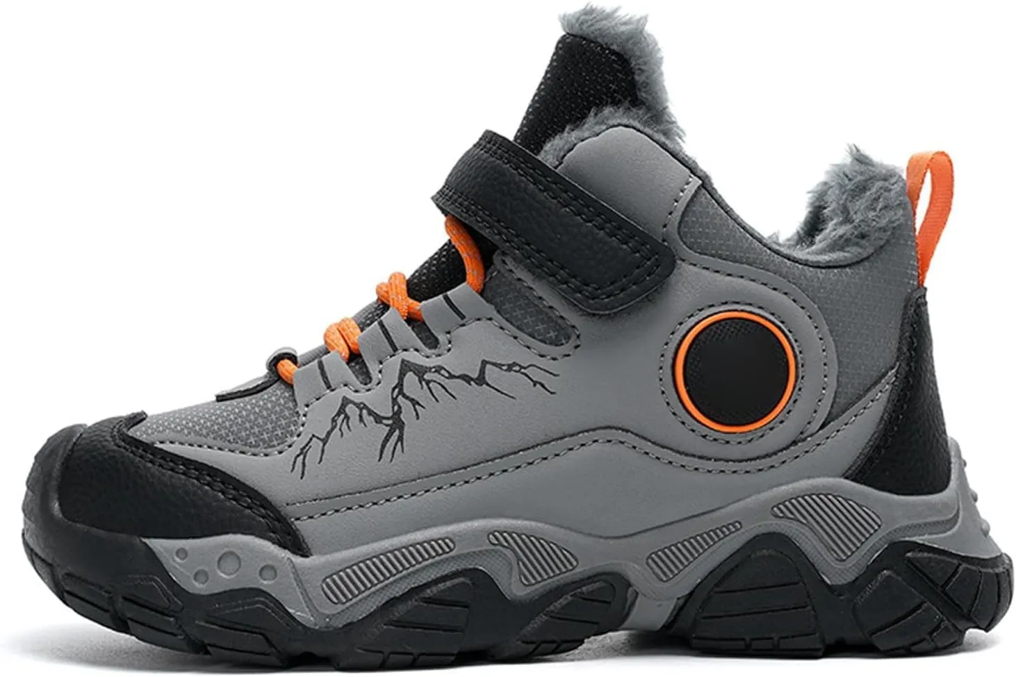 Kids Hiking Boots Boys Girls Winter Snow Sneaker Non Slip Warm Sports Shoes for Outdoor Walking Climbing Running