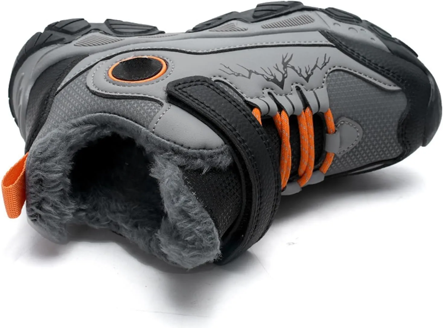 Kids Hiking Boots Boys Girls Winter Snow Sneaker Non Slip Warm Sports Shoes for Outdoor Walking Climbing Running