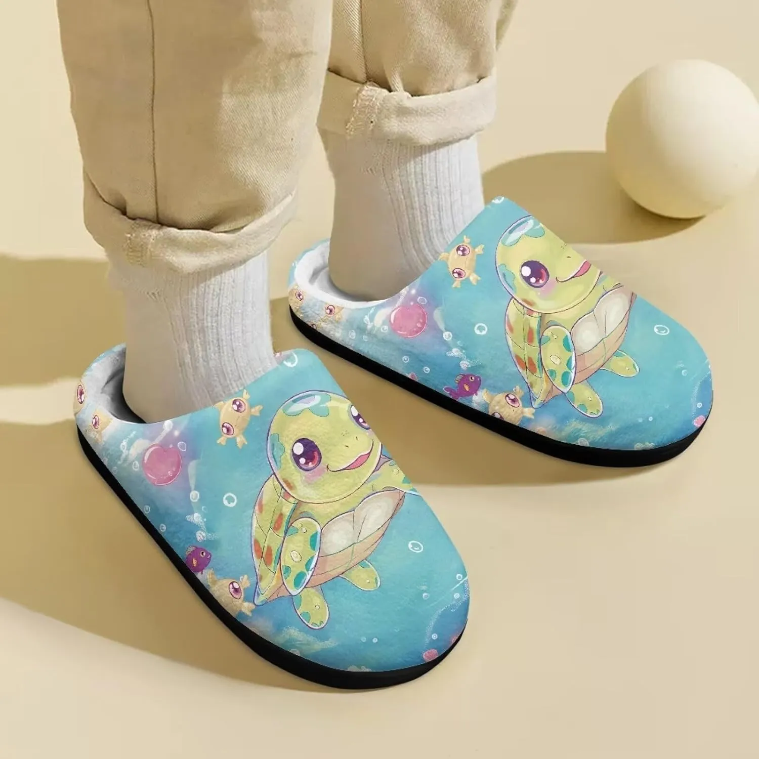 Kids Plush Slippers for Kids Anti-slip House Slippers Cozy Bedroom Slippers Winter House Shoes