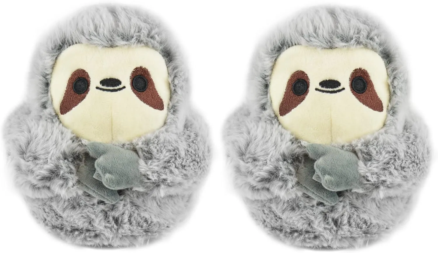 Ladies Womens Novelty Plush House Slippers - Warm Cosy Indoor - Llama - Grey Sloth - Black Unicorn