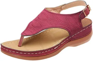 Ladmiple Orthotic Sandals For Women Wide Width Comfortable Orthopedic Slides Dressy Summer Flip Flops with Arch Support