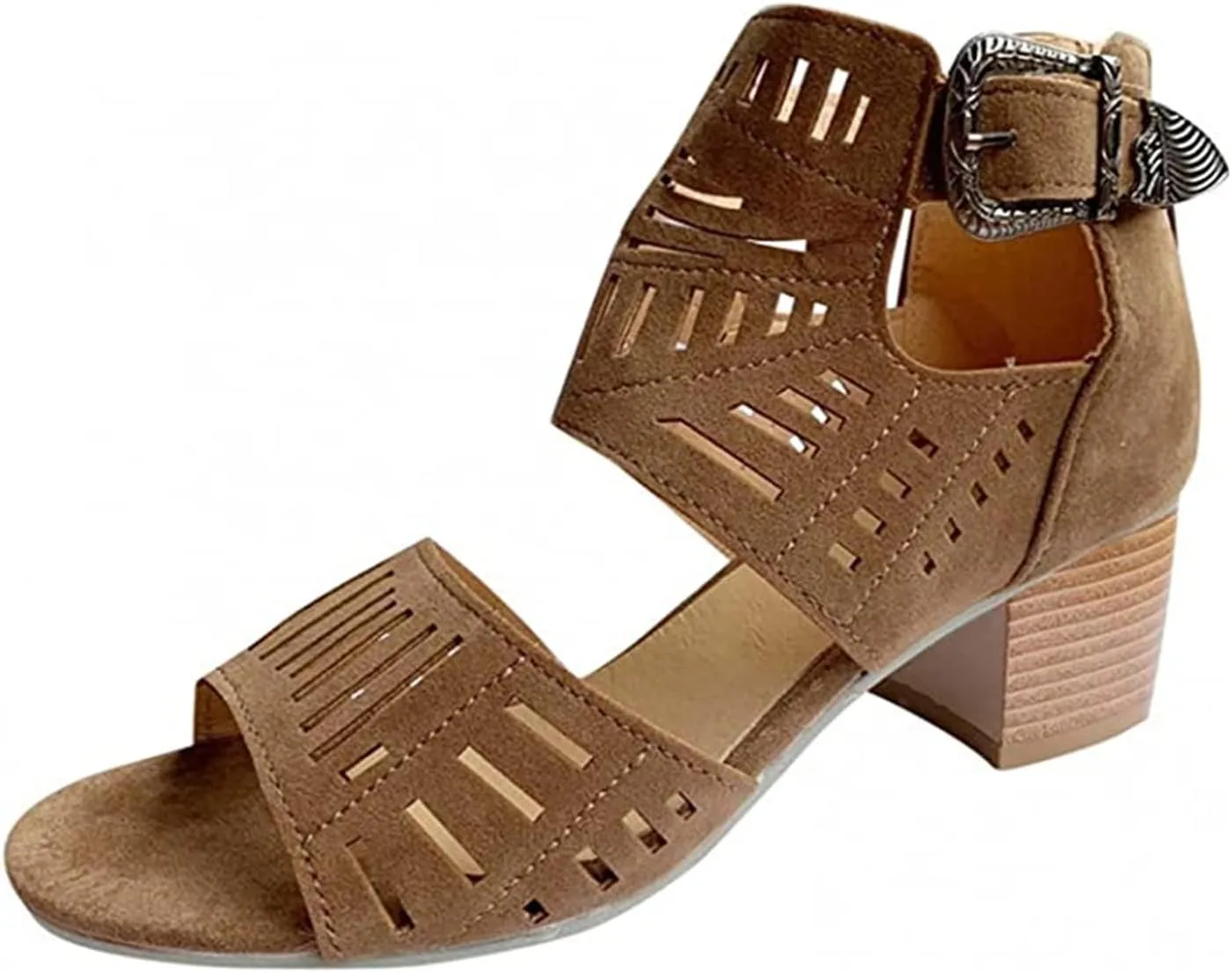 Ladmiple Sandals for Women Platform Dressy Wedge Ankle Buckle Sandals Summer Beach Sandals Open Toe Espadrille Platform
