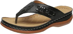 Ladmiple Sandals Women Comfortable Walking Fashion Orthotic Slides Slip On Orthopedic Flip Flops Slippers With Arch Support
