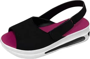 Ladmiple Shoes For Women Sneakers Trendy Slip On Comfort Walking Shoes Fashion Casual Summer Lace Up Platform Loafers