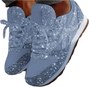 Ladmiple Shoes For Women Sneakers Trendy Walking Running Shoes Athletic Non Slip Fashion Slip On Comfort Platform Shoes