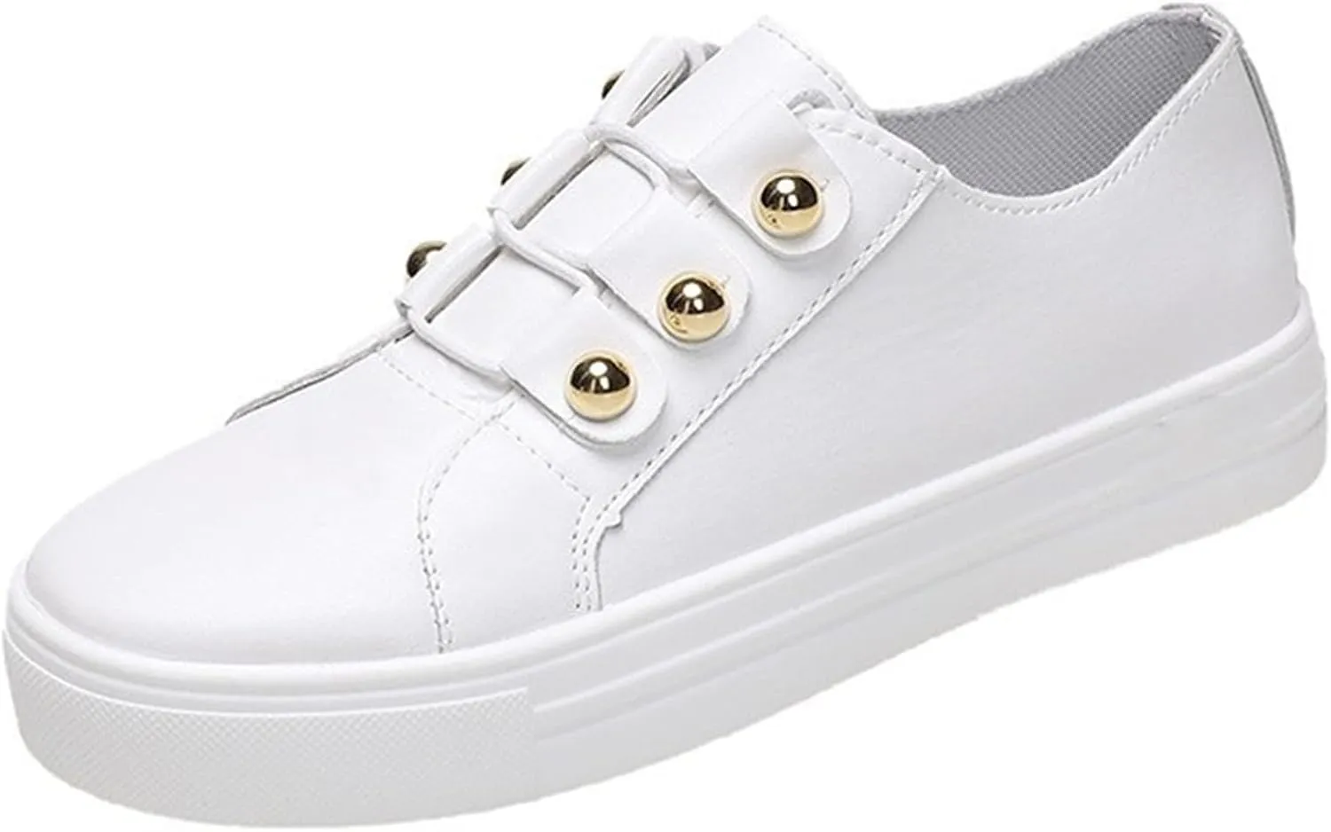 Ladmiple Sneakers For Women Slip On Fashion Comfortable Walking Shoes Dressy Casual Summer Non Slip Flats Loafers