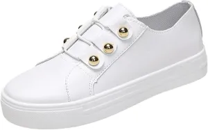 Ladmiple Sneakers For Women Slip On Fashion Comfortable Walking Shoes Dressy Casual Summer Non Slip Flats Loafers