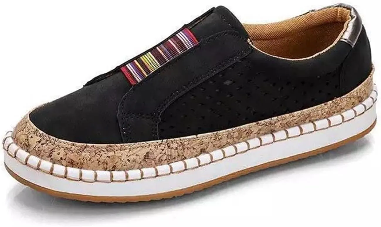 Ladmiple Sneakers For Women Trendy 2024 Slip On Comfort Casual Canvas Shoes Dressy Summer Fashion Walking Flats Loafers