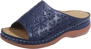 Ladmiple Womens Sandals Comfortable Dressy Slip On Orthotic Flips Flops Arch Support for Flat feet Orthopedic Slides