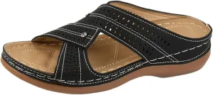 Ladmiple Womens Sandals Dressy Flat Comfortable Orthotic Slides Orthopedic Summer Flip Flops Walking Shoes with Arch Support