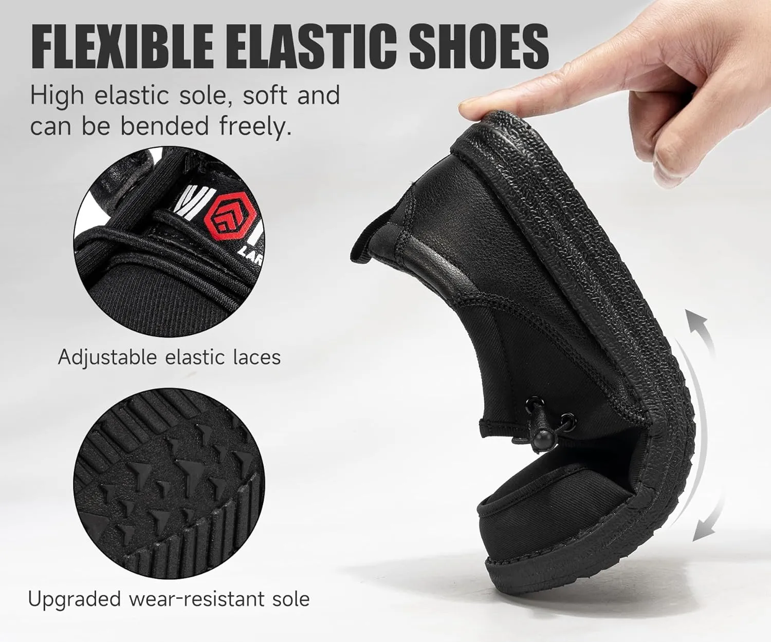 LARNMERN Steel Toe Loafers Women Lightweight Comfortable Slip On Walking Casual Flats Sneakers Work Safety Shoes