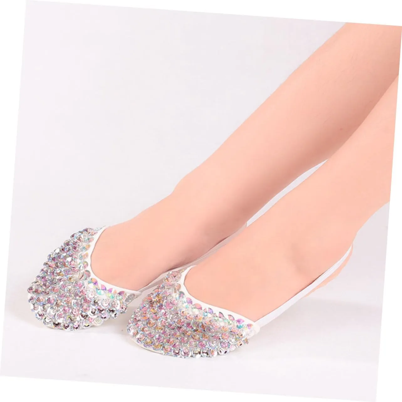 LIFKOME 1 Pair Black Pirouette Shoes for Girls Half Soles Dance Shoes Elastic Band for Ballet Yoga Folk Dance Modern Ballroom Jazz Dance