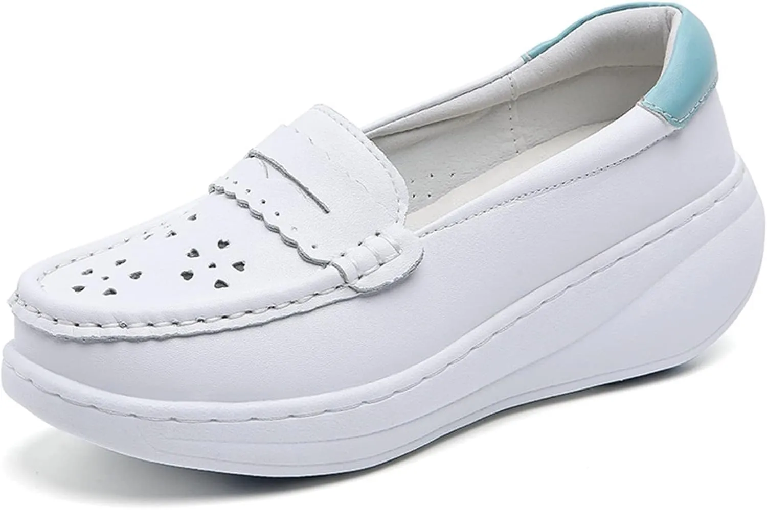 Loafer Work Nursing Shoes,Breathable Lightweight Chef Shoes for Women Food Service,Oil and Slip-Resistant Orthopedic Healthcare Nurse Shoes,with Arch Support