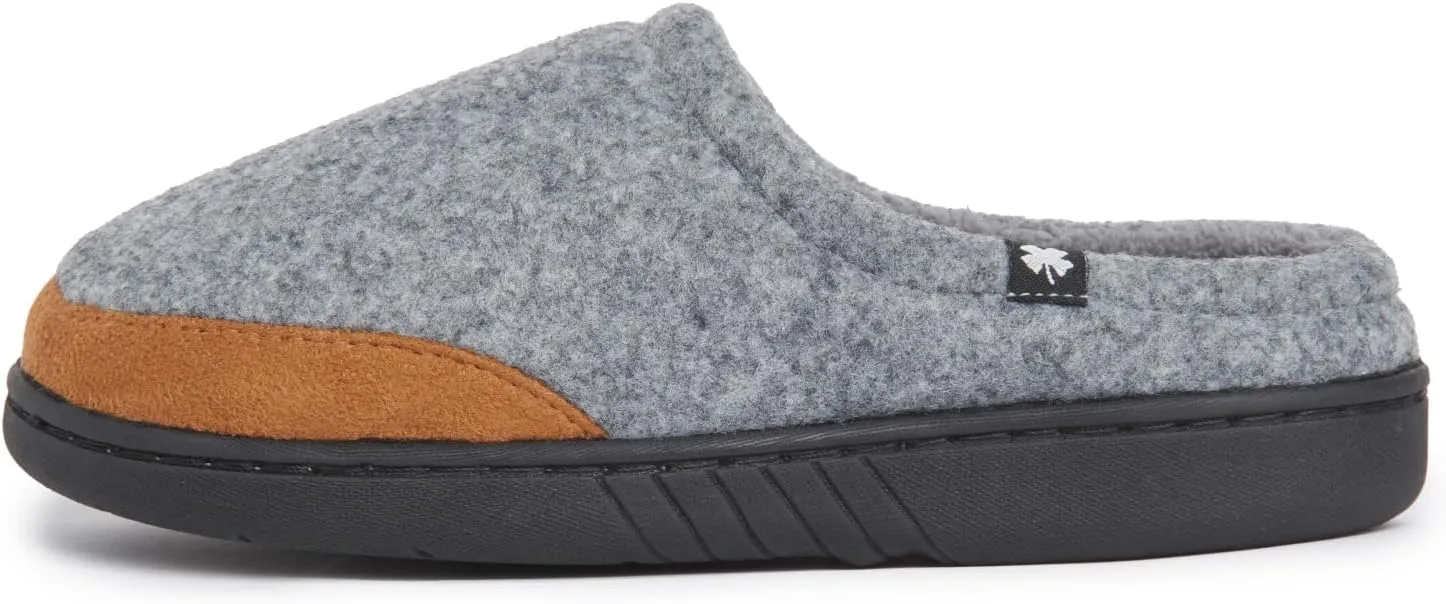 Lucky Brand Boy's Fleece Clog Micro Suede Tab Slippers ?C Comfortable and Cozy Footwear for Boys