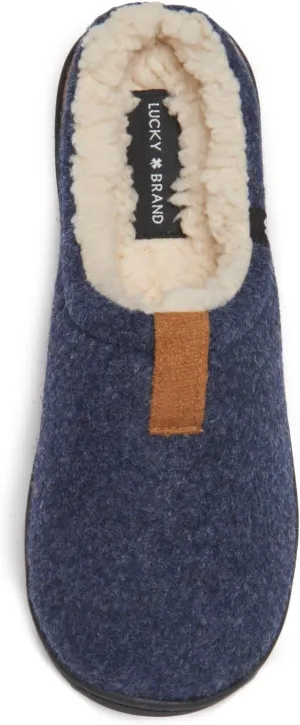Lucky Brand Boy's Fleece Clog Micro Suede Tab Slippers ?C Comfortable and Cozy Footwear for Boys