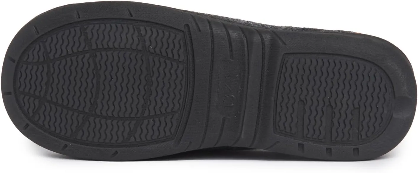 Lucky Brand Boy's Fleece Clog Micro Suede Tab Slippers ?C Comfortable and Cozy Footwear for Boys