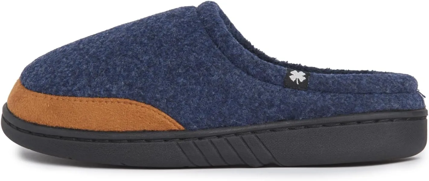 Lucky Brand Boy's Fleece Clog Micro Suede Tab Slippers ?C Comfortable and Cozy Footwear for Boys