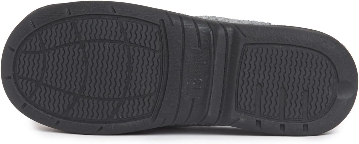 Lucky Brand Boy's Fleece Clog Micro Suede Tab Slippers ?C Comfortable and Cozy Footwear for Boys