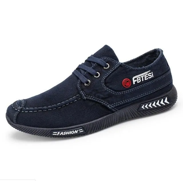 Men shoes 2020 spring men canvas shoes flat casual shoes lace up comfortable breathable shoes man flats size 39 - 44